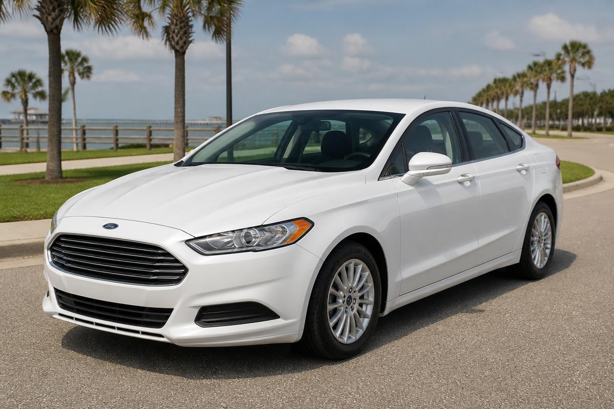 White 2014 Ford Fusion SE